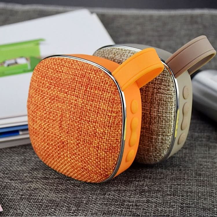 X25new Cloth Texture Square Portable Mini Bluetooth Speaker, Support Hands-free Call & TF Card & AUX