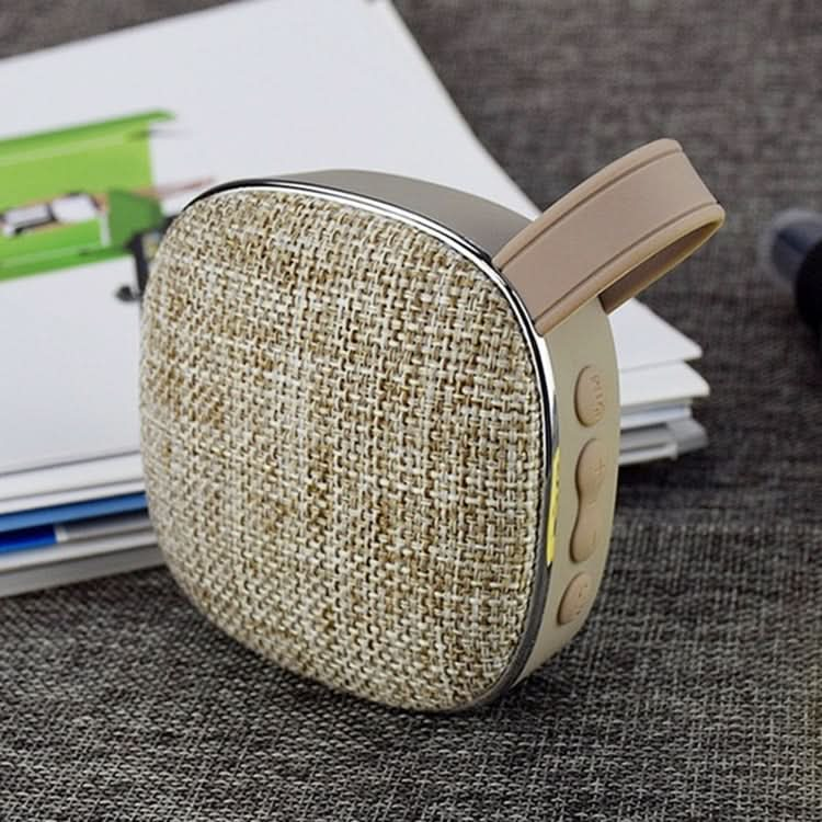 X25new Cloth Texture Square Portable Mini Bluetooth Speaker, Support Hands-free Call & TF Card & AUX