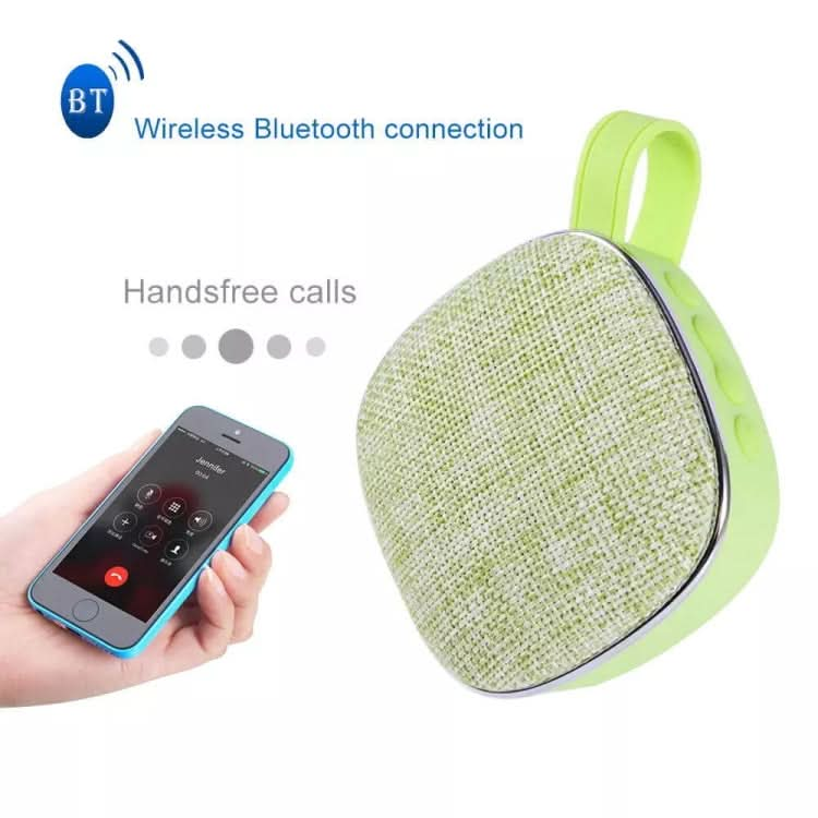 X25new Cloth Texture Square Portable Mini Bluetooth Speaker, Support Hands-free Call & TF Card & AUX