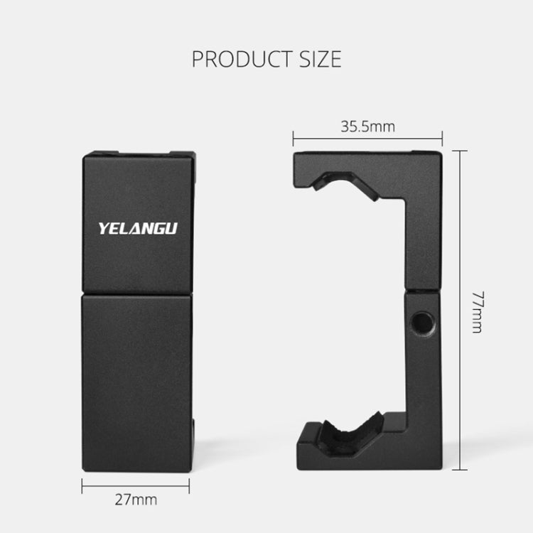 YELANGU PC141 Spring Style Auto Telescopic Phone Holder Bracket with Cold Shoe Base Mount My Store