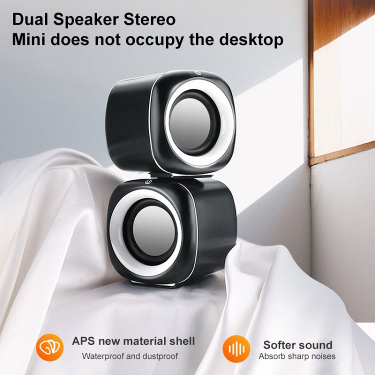 A1 Upgraded Version USB Wire-controlled 4D Stereo Sound Mini Wired Speaker, Cable Length: 1.3m