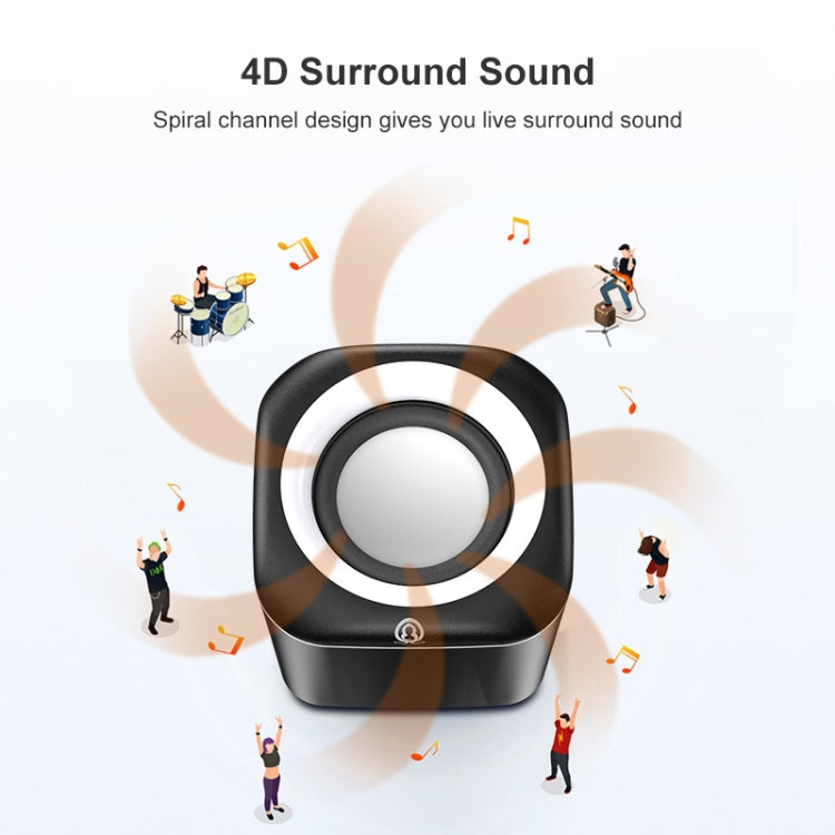 A1 Upgraded Version USB Wire-controlled 4D Stereo Sound Mini Wired Speaker, Cable Length: 1.3m My Store