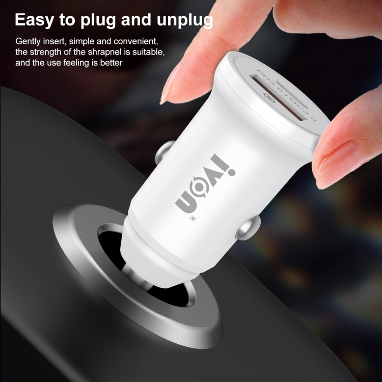 IVON CC45 20W PD 3.0 USB-C / Type-C + QC 3.0 USB Port Mini Car Charger ÎҵÄÉ̵ê