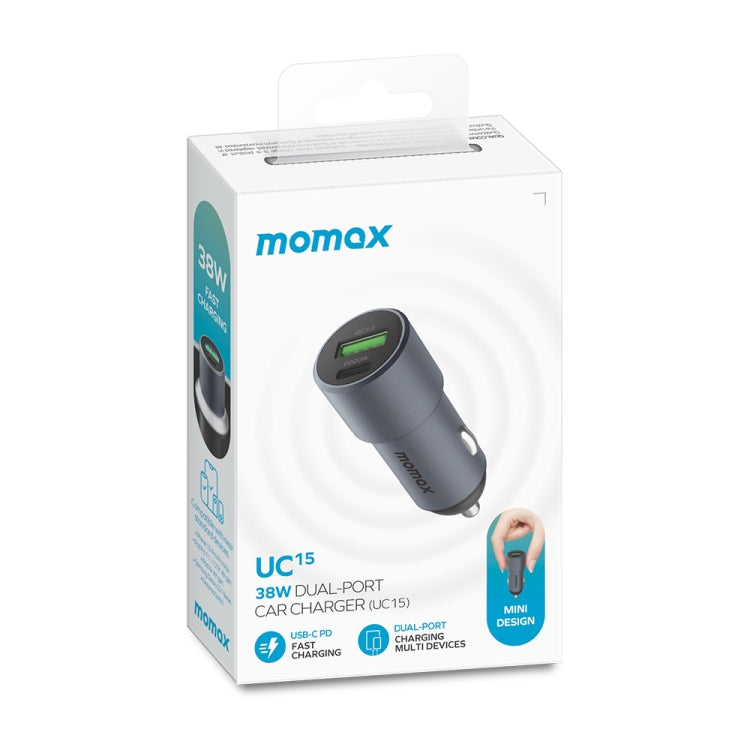 MOMAX UC15 38W PD + QC3.0 Dual Ports Car Charger ÎҵÄÉ̵ê