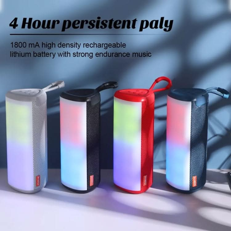 T&G TG357 Portable Wireless Bluetooth Speaker Outdoor Subwoofer with RGB Colorful Light & TWS