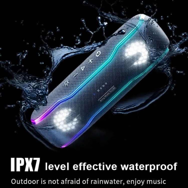 XDOBO BMTL BOSS IPX7 Waterproof Portable Wireless Bluetooth Speaker with RGB Colorful Light & TWS