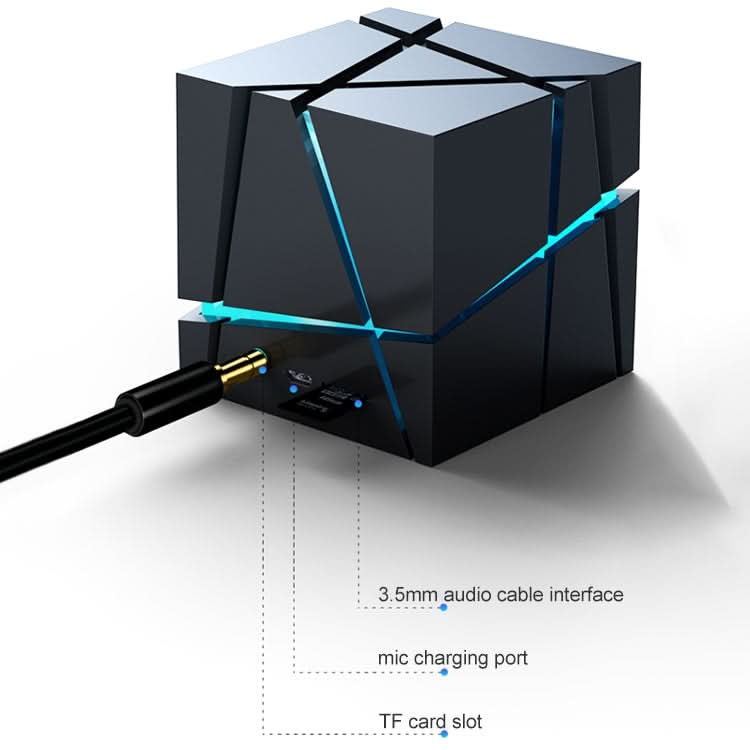 Qone 2 Cube Mini Portable Card Wireless Bluetooth Speaker