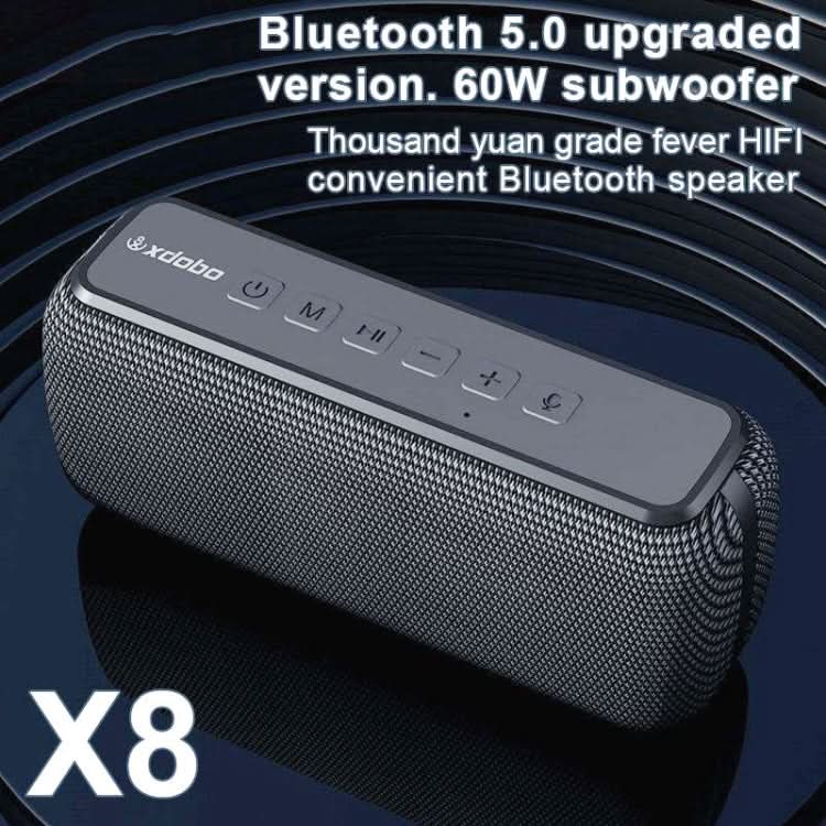 XDOBO X8 60W Wireless Bluetooth Speaker Outdoor Subwoofer Support TWS & TF Card