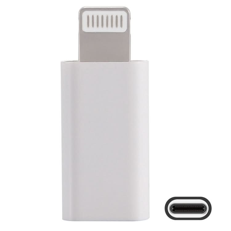 ENKAY Hat-Prince HC-6 Mini ABS USB-C / Type-C 3.1 to 8 Pin Port Connector Adapter(White)