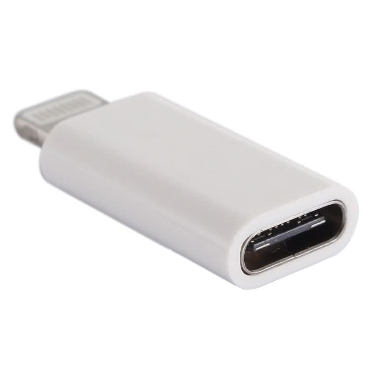 ENKAY Hat-Prince HC-6 Mini ABS USB-C / Type-C 3.1 to 8 Pin Port Connector Adapter(White)