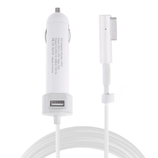 45W 5.1V 2.1A USB Interface Car Charger with 14.5V 3.1A L MagSafe Interface Data Cable