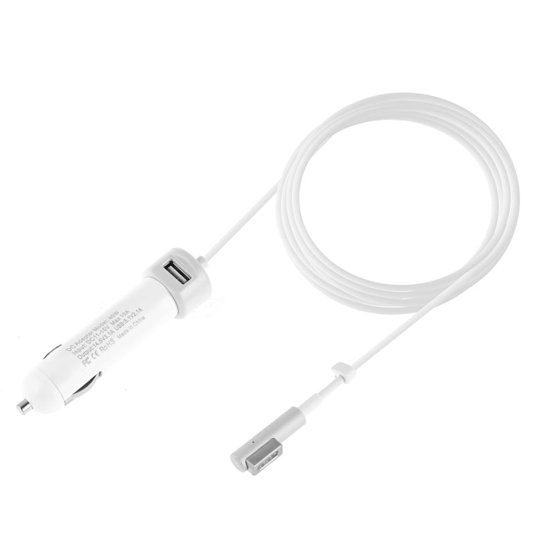 45W 5.1V 2.1A USB Interface Car Charger with 14.5V 3.1A L MagSafe Interface Data Cable