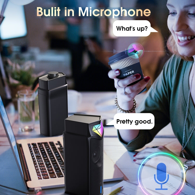 L1 Outdoor Portable RGB Light USB Bluetooth Wireless Speaker with Mic