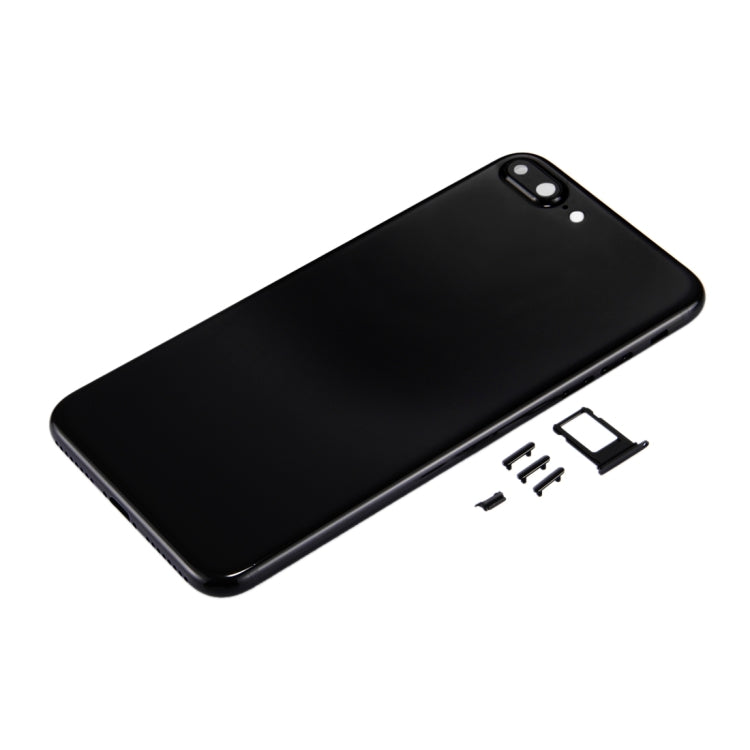 6 in 1 for iPhone 7 Plus (Back Cover + Card Tray + Volume Control Key + Power Button + Mute Switch Vibrator Key + Sign) Full Assembly Housing Cover (Jet Black) My Store