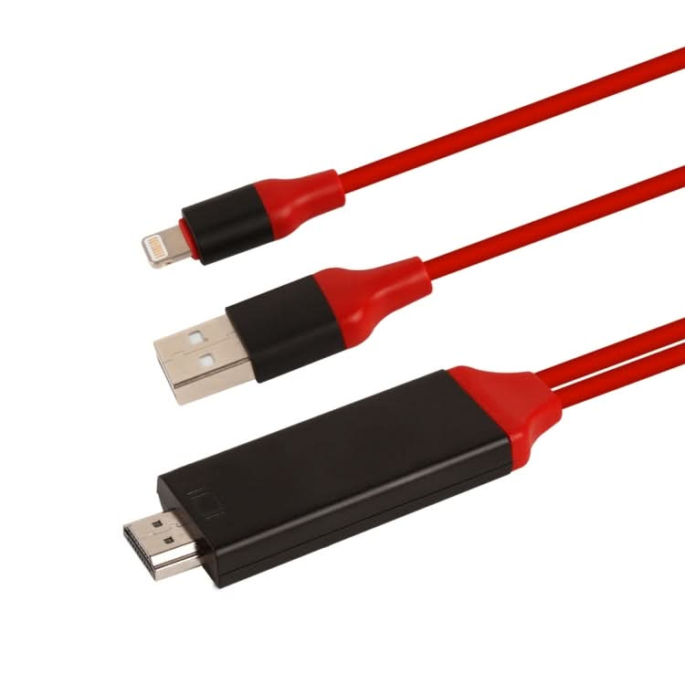 8 Pin Male to HDMI & USB Male Adapter Cable, Length: 2m