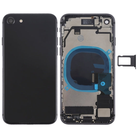 Battery Back Cover Assembly with Side Keys & Vibrator & Speaker Ringer Buzzer & Power Button + Volume Button Flex Cable & Card Tray for iPhone 8 My Store