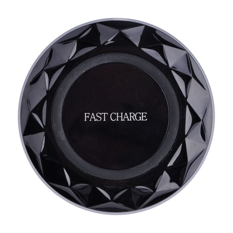 DC5V Input Diamond Qi Standard Fast Charging Wireless Charger, Cable Length: 1m