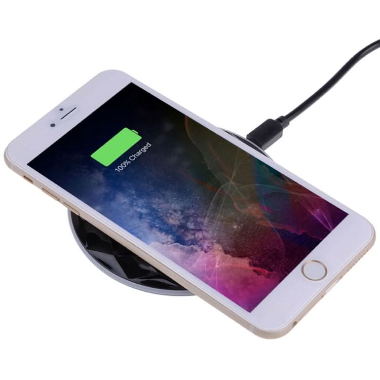 DC5V Input Diamond Qi Standard Fast Charging Wireless Charger, Cable Length: 1m