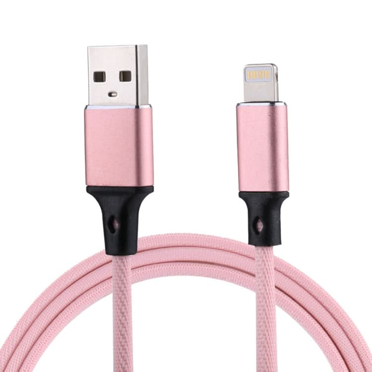 1m 2A USB to 8 Pin Nylon Weave Style Data Sync Charging Cable