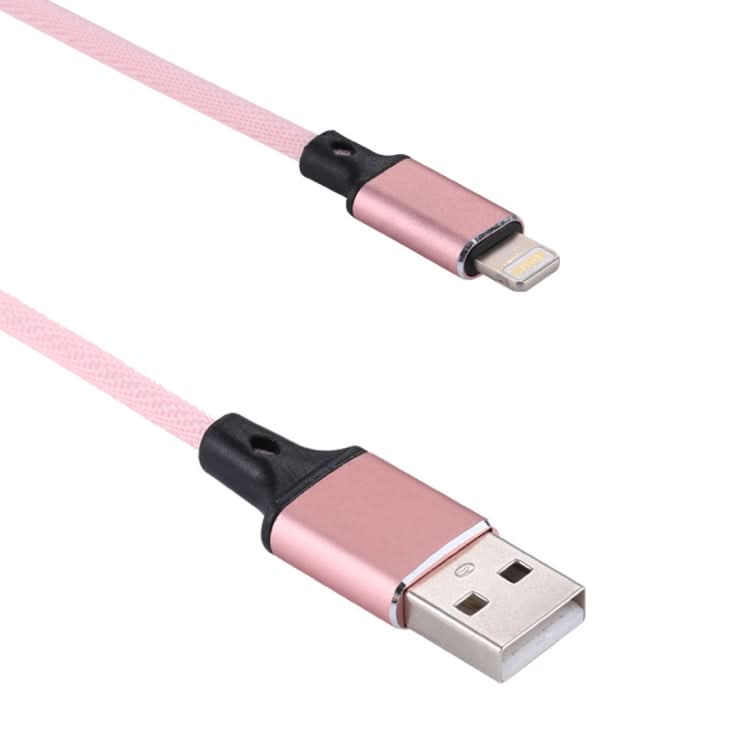 1m 2A USB to 8 Pin Nylon Weave Style Data Sync Charging Cable