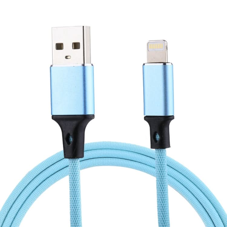 1m 2A USB to 8 Pin Nylon Weave Style Data Sync Charging Cable