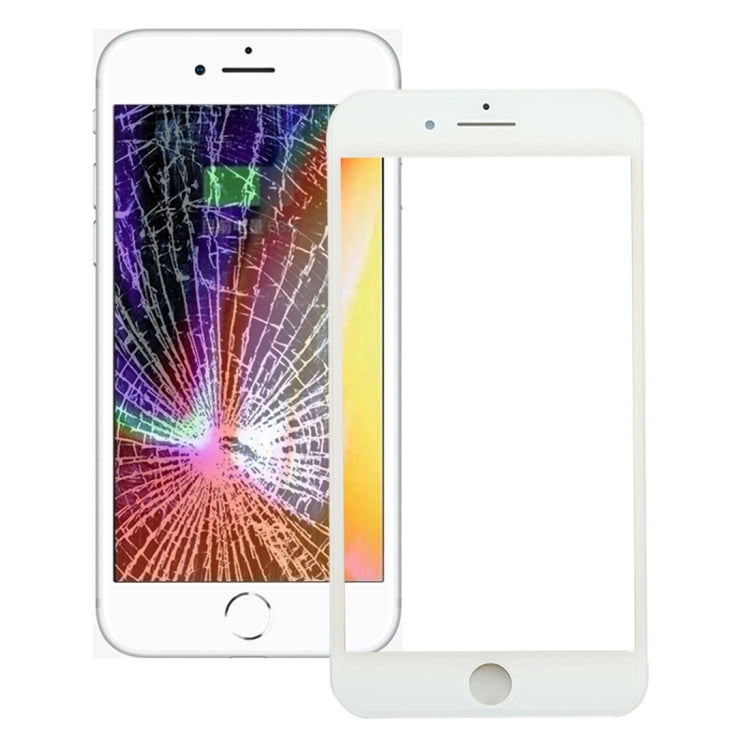 Front Screen Outer Glass Lens with Front LCD Screen Bezel Frame & OCA Optically Clear Adhesive for iPhone 8