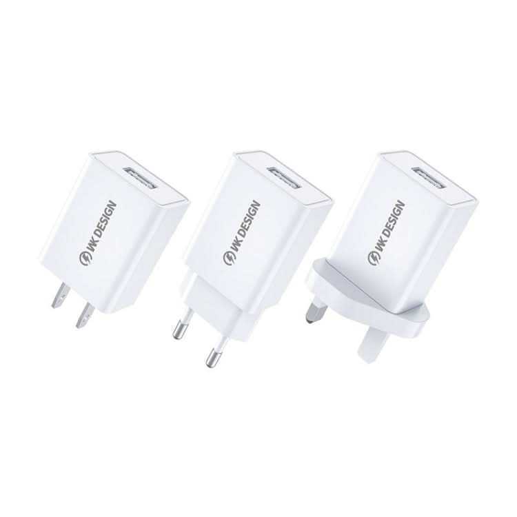 WK WP-U118 10W Single USB Port Travel Charger Power Adapter, EU Plug