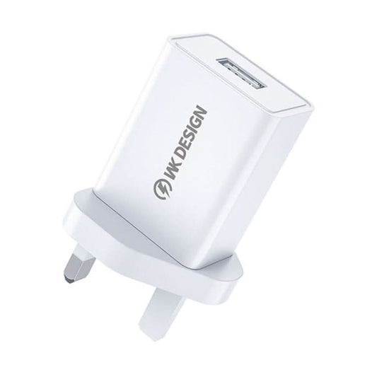 WK WP-U118 10W Single USB Port Travel Charger Power Adapter, UK Plug