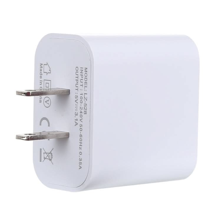 3.1A 3 USB Ports Quick Charger Travel Charger, US Plug