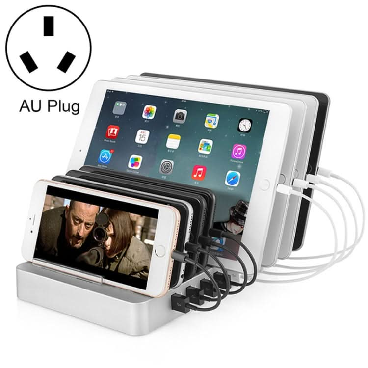 X6 96W 2.4A 8 USB Ports Smart Charger with Detachable Bezel, AU Plug