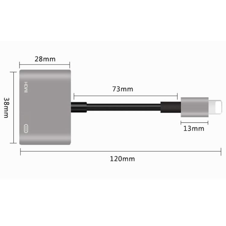 7565S 8 Pin to HDMI HDTV Projector Video Adapter Cable for iPad