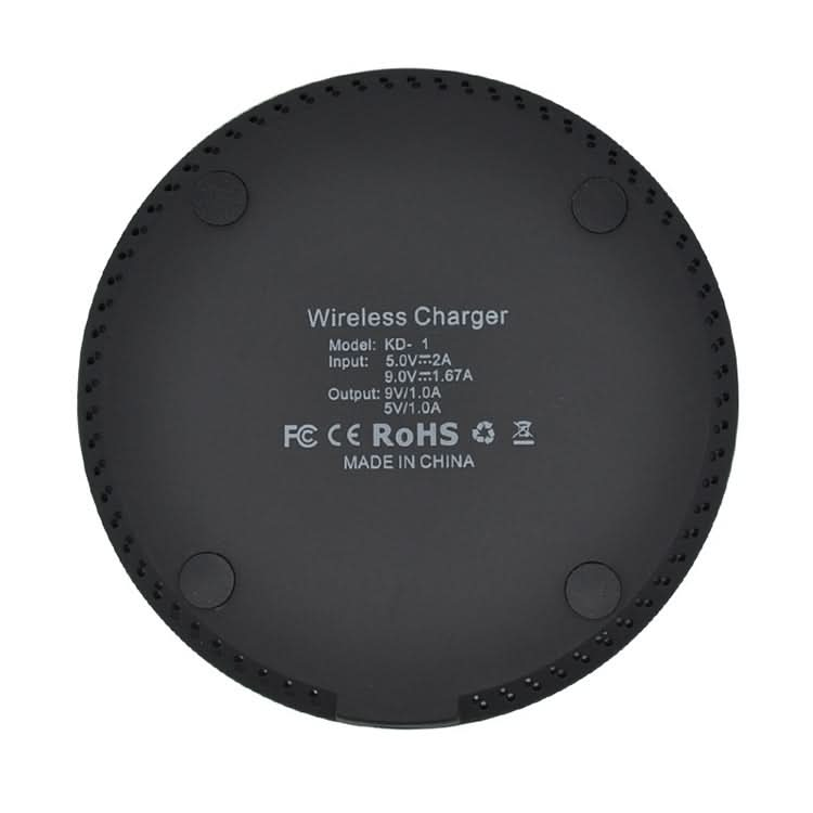 KD-1 Ultra-thin 10W Fast Charging Wireless Charger for Android Phones & iPhone