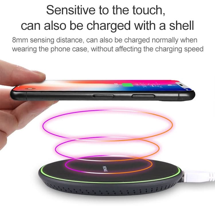 KD-1 Ultra-thin 10W Fast Charging Wireless Charger for Android Phones & iPhone