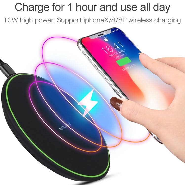 KD-1 Ultra-thin 10W Fast Charging Wireless Charger for Android Phones & iPhone