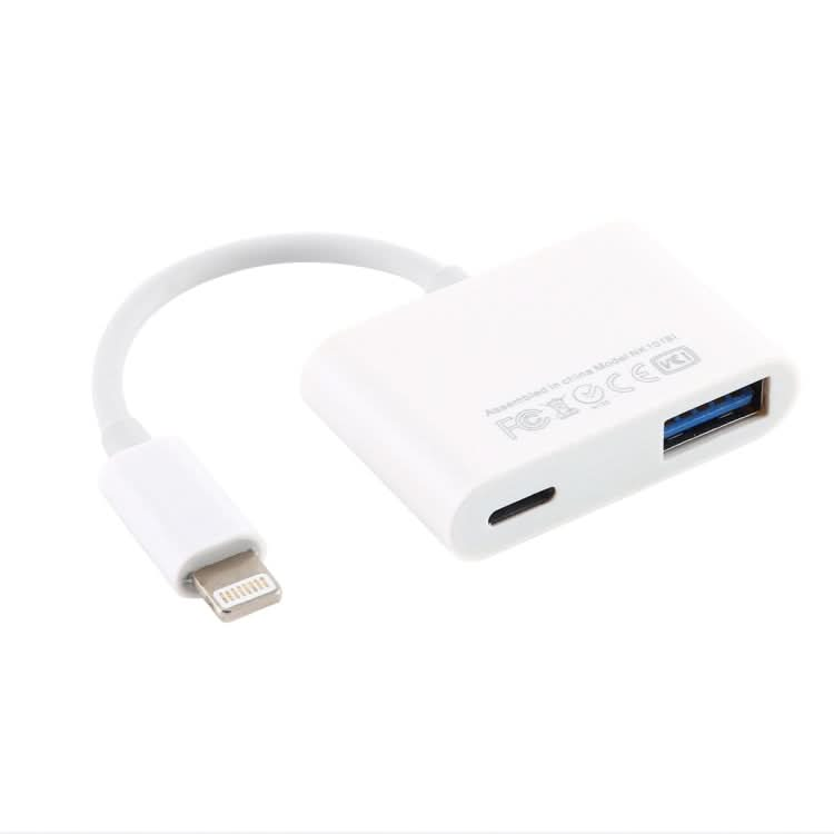 NK101 8 Pin to USB Camera Reader Adapter, Compatible with IOS 9.1 and Above Systems