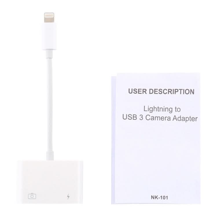 NK101 8 Pin to USB Camera Reader Adapter, Compatible with IOS 9.1 and Above Systems