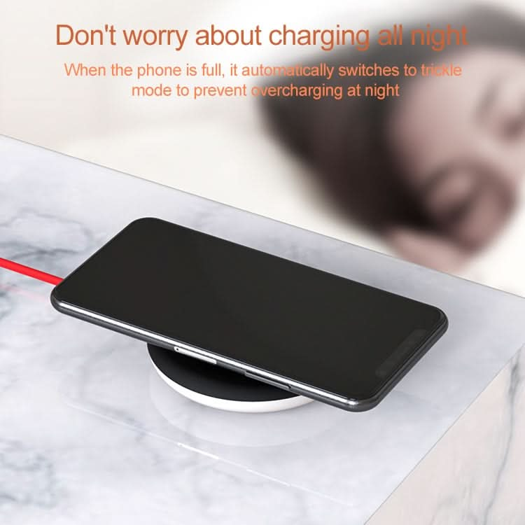 10W Portable Suction Cup Mobile Phone Fast Charging Wireless Charger, Length: 1.5m