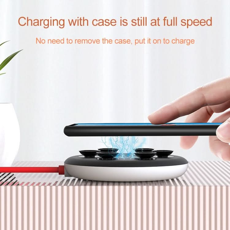 10W Portable Suction Cup Mobile Phone Fast Charging Wireless Charger, Length: 1.5m