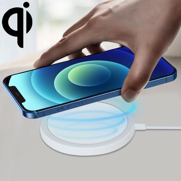 OJD-63 15W Aluminum Alloy Style Round Magsafe Magnetic Wireless Charger