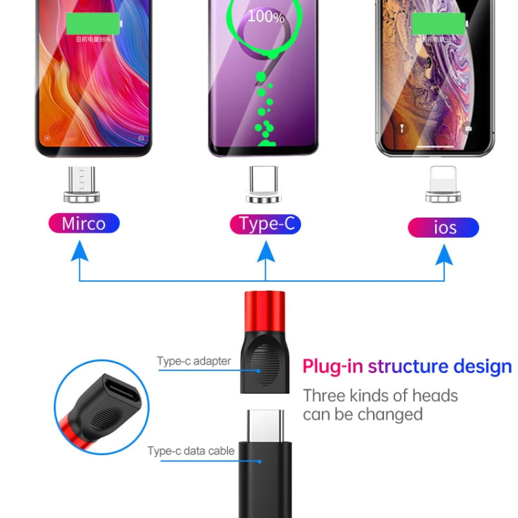 4 in 1 3A 8 Pin & USB-C / Type-C & Micro USB Zinc Alloy Magnetic Charging Head + USB-C / Type-C Magnetic Charging Adapter Set My Store