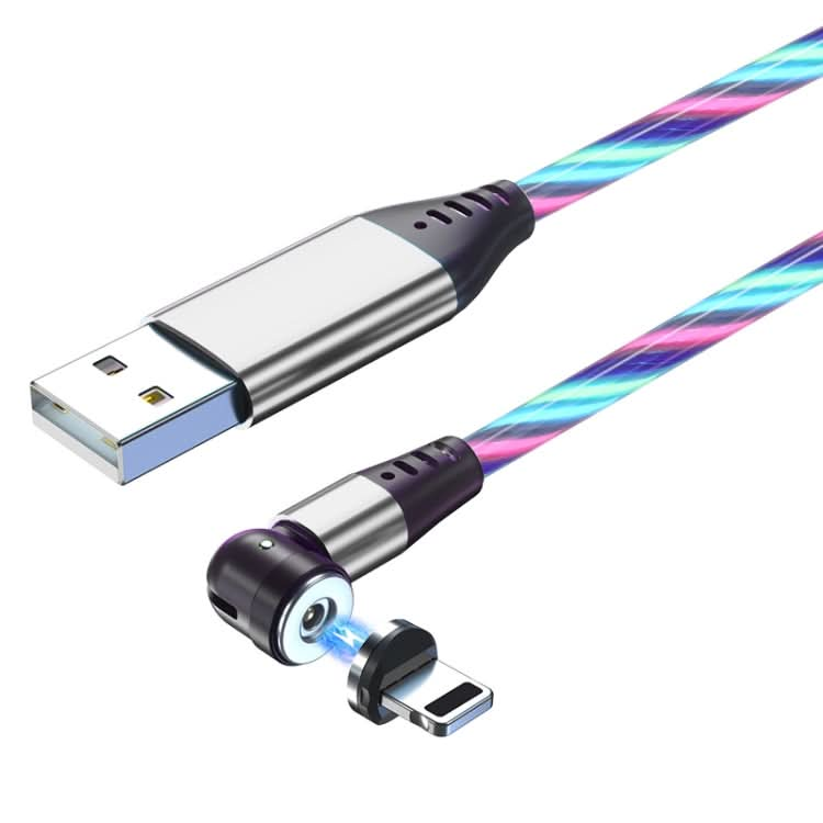 2.4A USB to 8 Pin 540 Degree Bendable Streamer Magnetic Data Cable, Cable Length: 1m