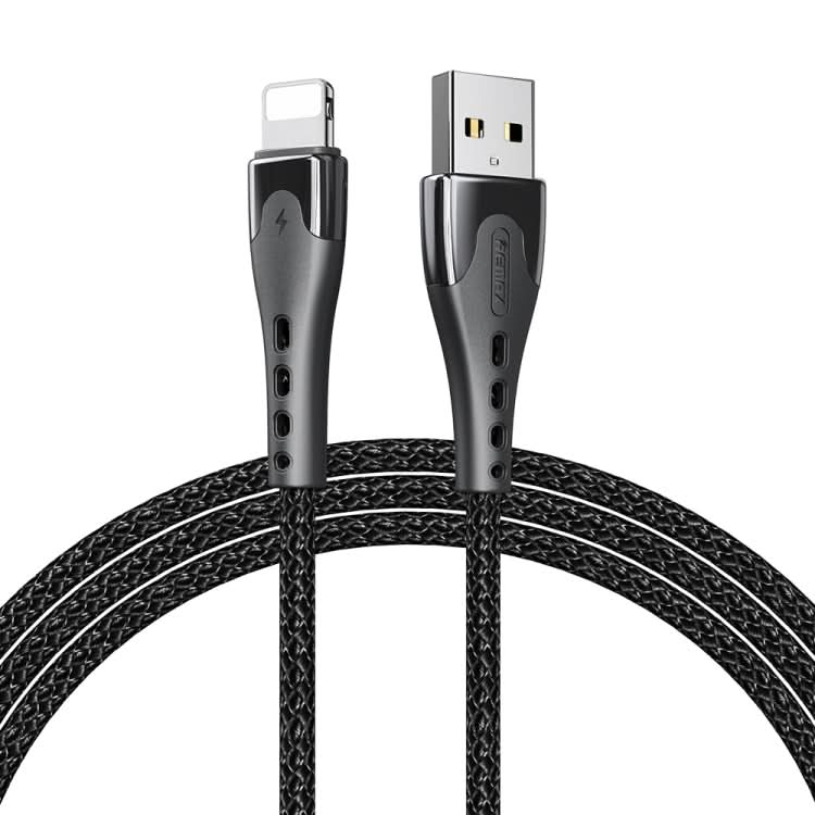 REMAX RC-150i KAWAY Series 1m 2.4A USB to 8 Pin Aluminum Alloy Braid Fast Charging Data Cable