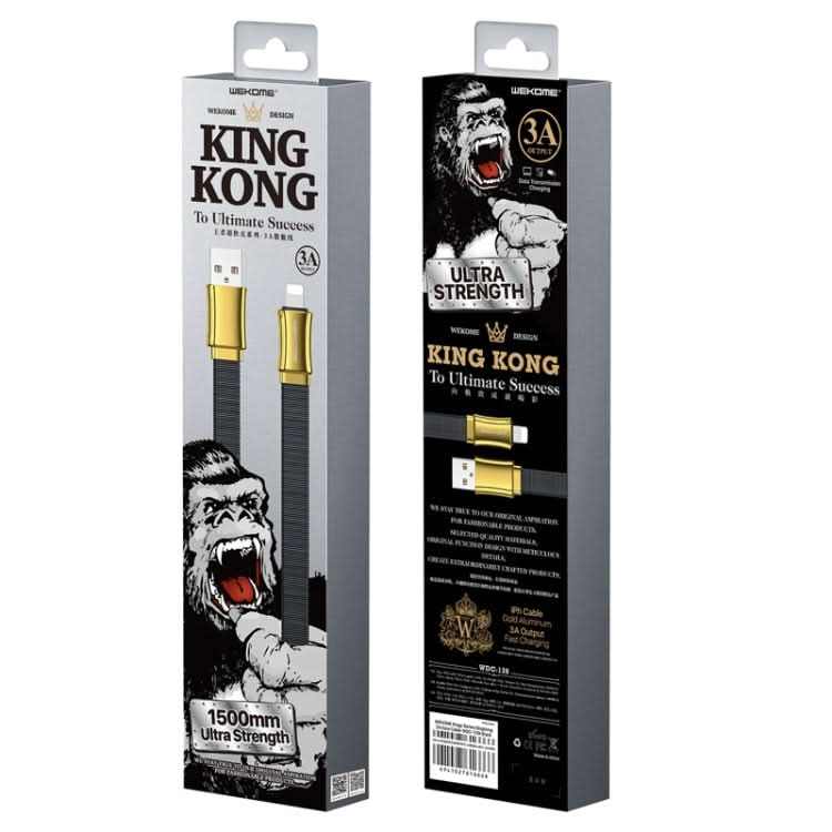 WK WDC-139 3A USB to 8 Pin King Kong Series Data Cable for iPhone, iPad