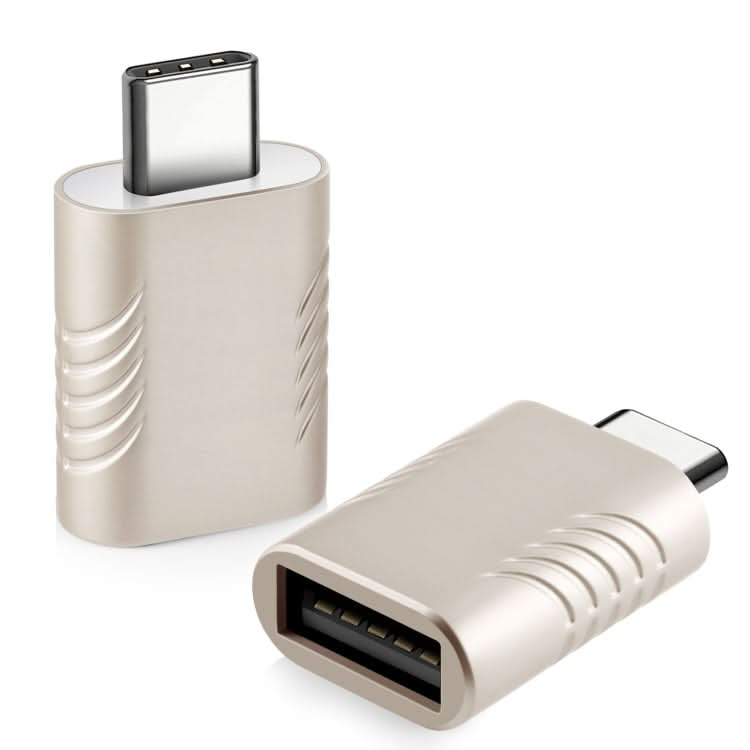 2 PCS SBT-148 USB-C / Type-C Male to USB 3.0 Female Zinc Alloy Adapter