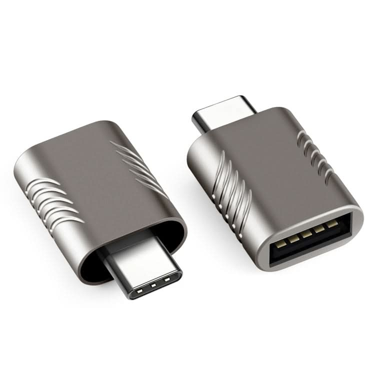 2 PCS SBT-148 USB-C / Type-C Male to USB 3.0 Female Zinc Alloy Adapter