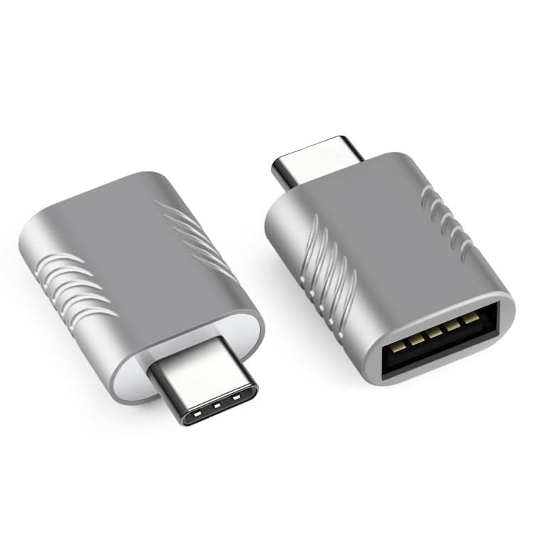 2 PCS SBT-148 USB-C / Type-C Male to USB 3.0 Female Zinc Alloy Adapter