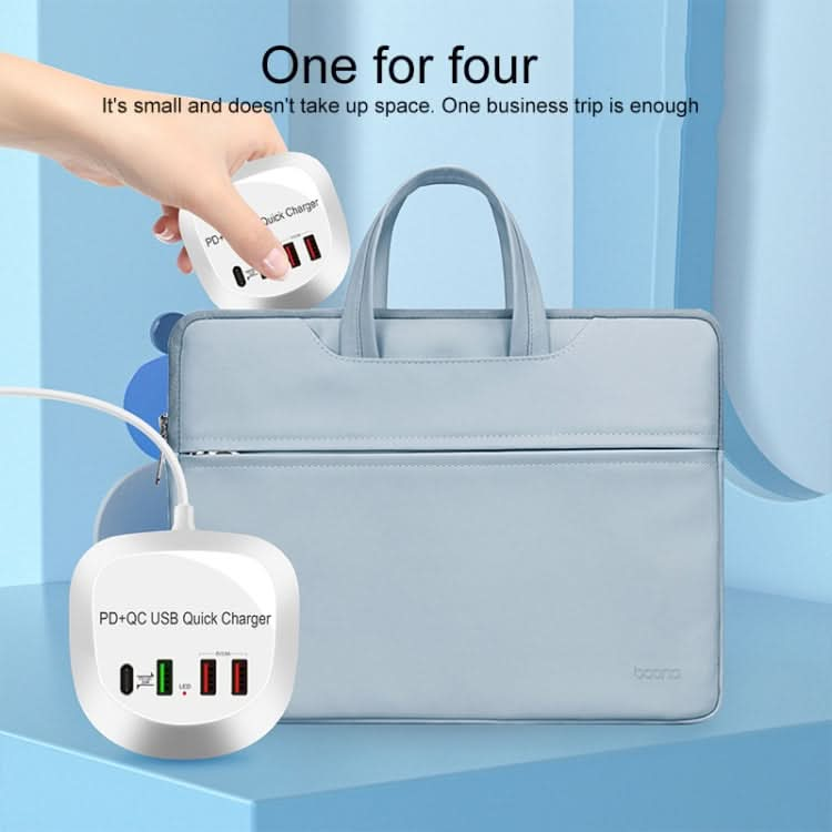 WLX-T3P 4 In 1 PD + QC Multi-function Smart Fast Charging USB Charger