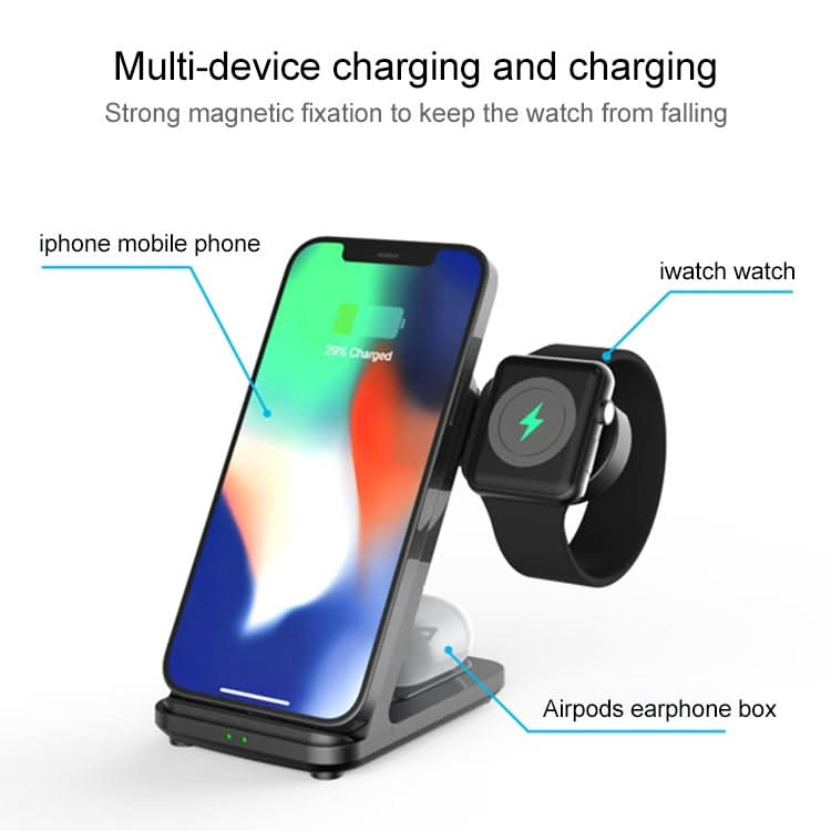 XYS-X20 3 in 1 15W Detachable Multi-function Wireless Charging Station