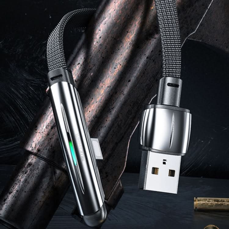 WK WDC-151 6A 8 Pin 90 Degree Elbow Design Fast Charging Cable, Length: 1m