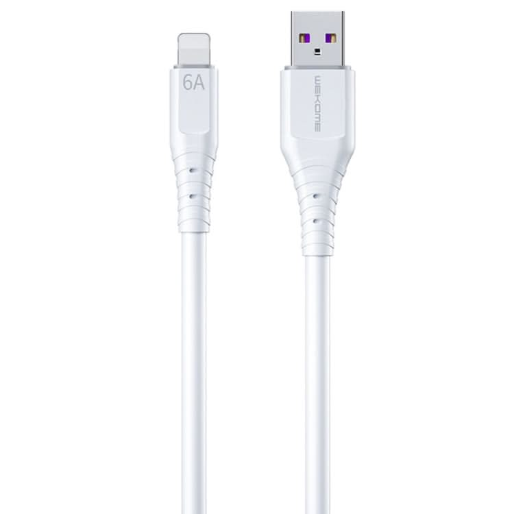 WK WDC-158i 6A 8 Pin Silicone Fast Charging Cable, Length: 1.5m